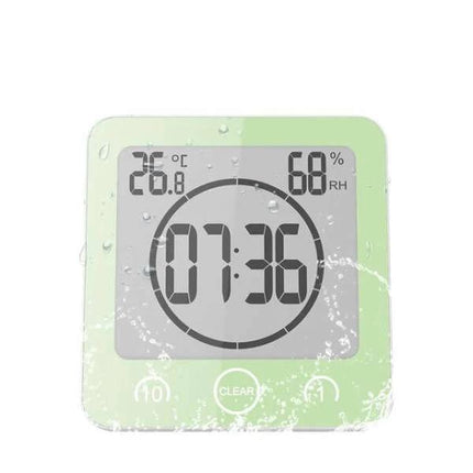 Digitale badkamerklok met timer en thermometer