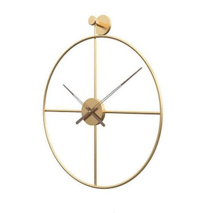 Zwarte Scandinavische metalen wandklok