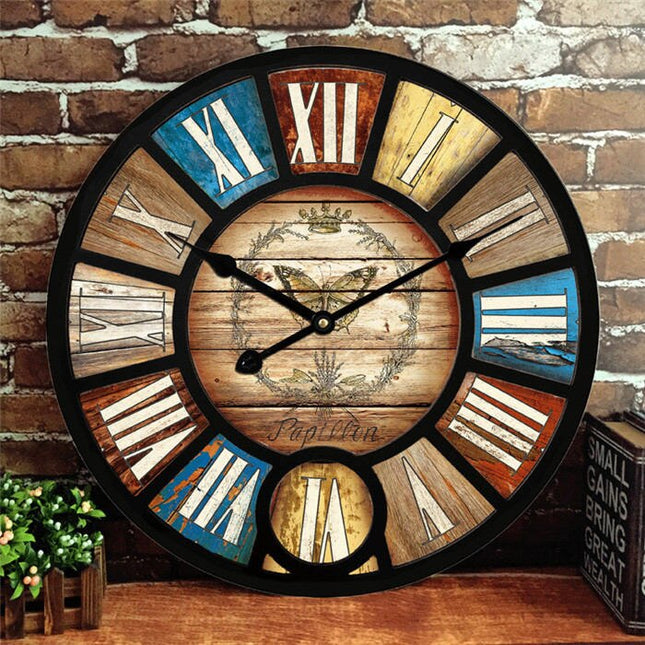 Grote vintage wandklok 60 cm
