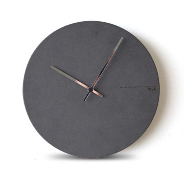 Scandinavische Wandklok Antraciet Betonlook