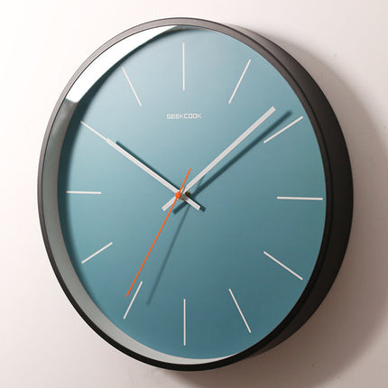 Moderne Blauwe Wandklok Scandinavisch Design
