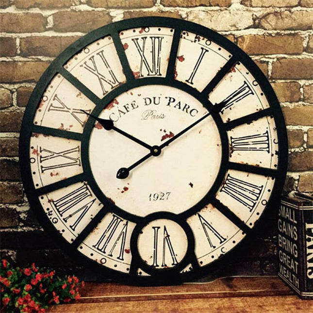 Grote vintage wandklok 60 cm
