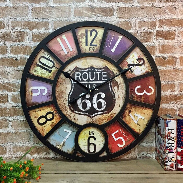 Grote vintage wandklok 60 cm