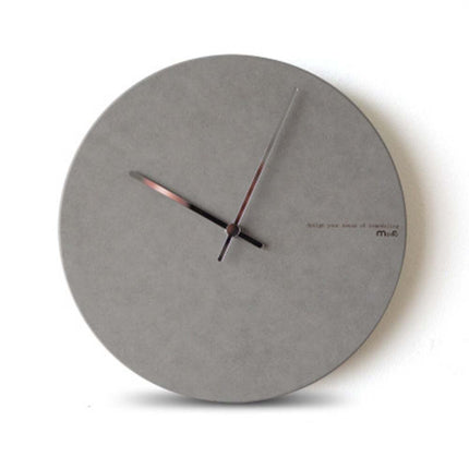 Scandinavische Wandklok Antraciet Betonlook