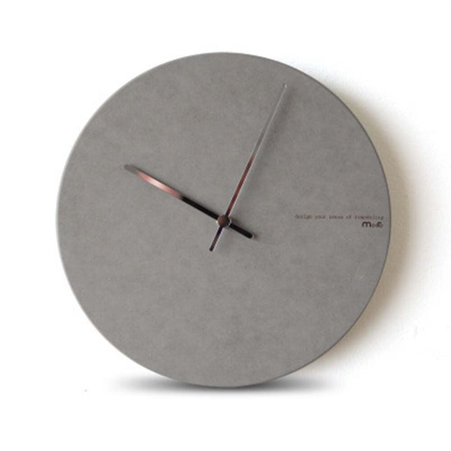 Scandinavische Wandklok Antraciet Betonlook
