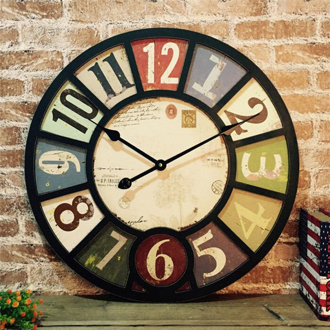 Grote vintage wandklok 60 cm