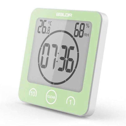 Digitale badkamerklok met timer temperatuur
