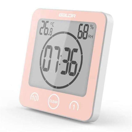 Digitale badkamerklok met timer temperatuur