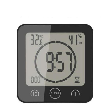 Digitale badkamerklok met timer en thermometer