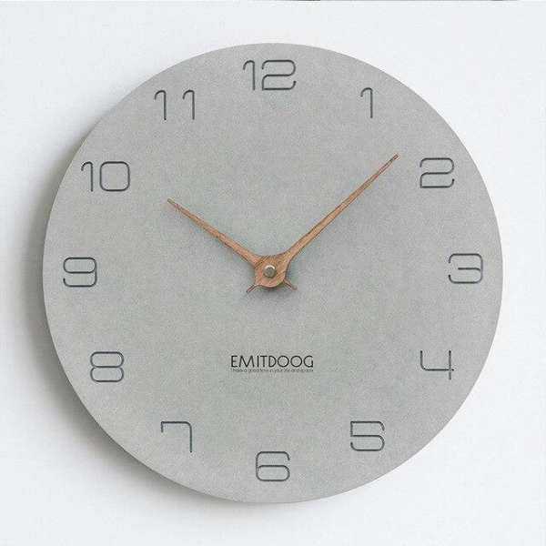 Grote minimalistische wandklok modern design