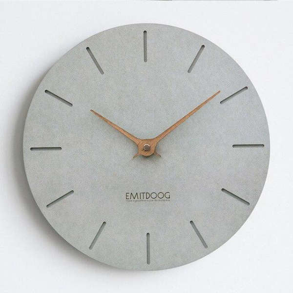 Grote minimalistische wandklok modern design