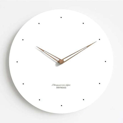 Minimalistische wandklok voor de badkamer