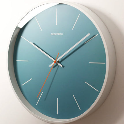 Moderne Blauwe Wandklok Scandinavisch Design