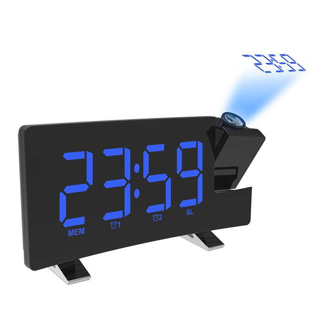 Digitale LED bureauklok met projector