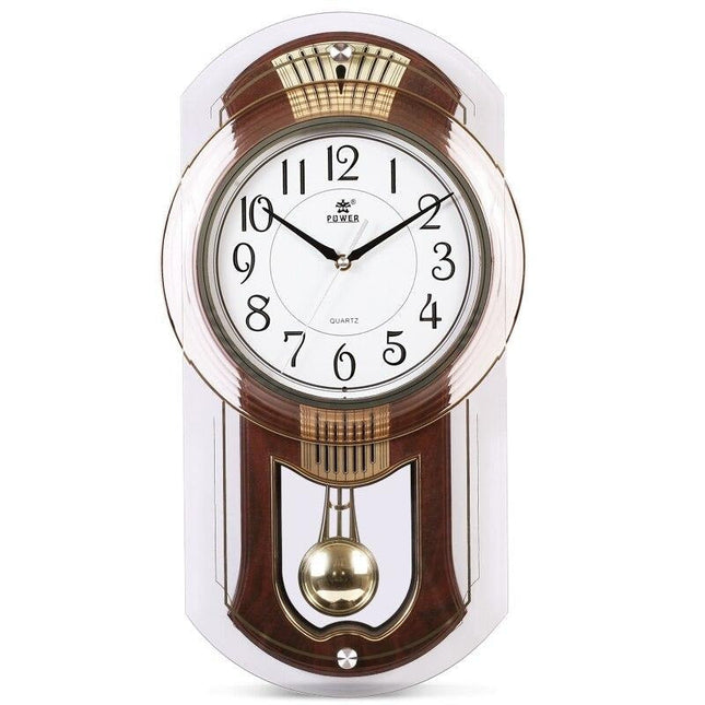 Klassieke houten slingerklok voor woonkamer