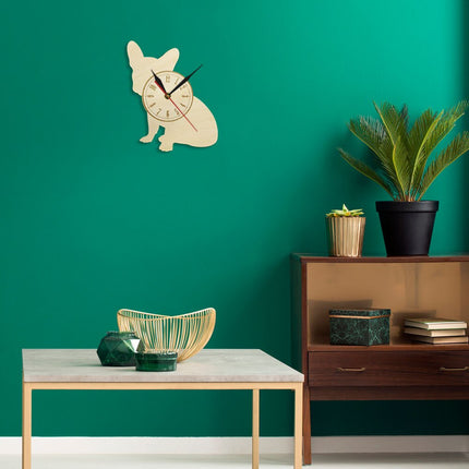 Wandklok in de vorm van hond