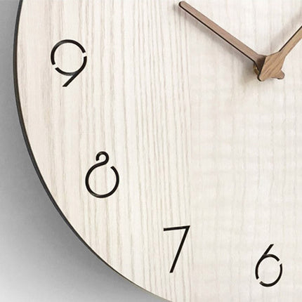 Scandinavische houten wandklok modern design