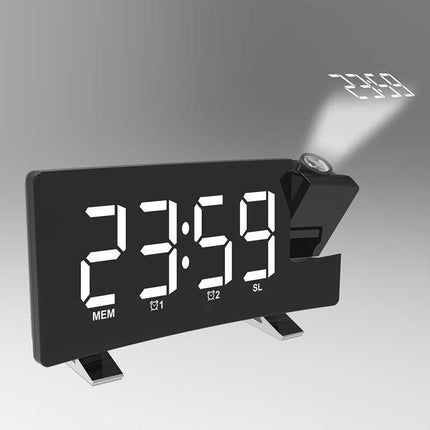 Digitale LED bureauklok met projector