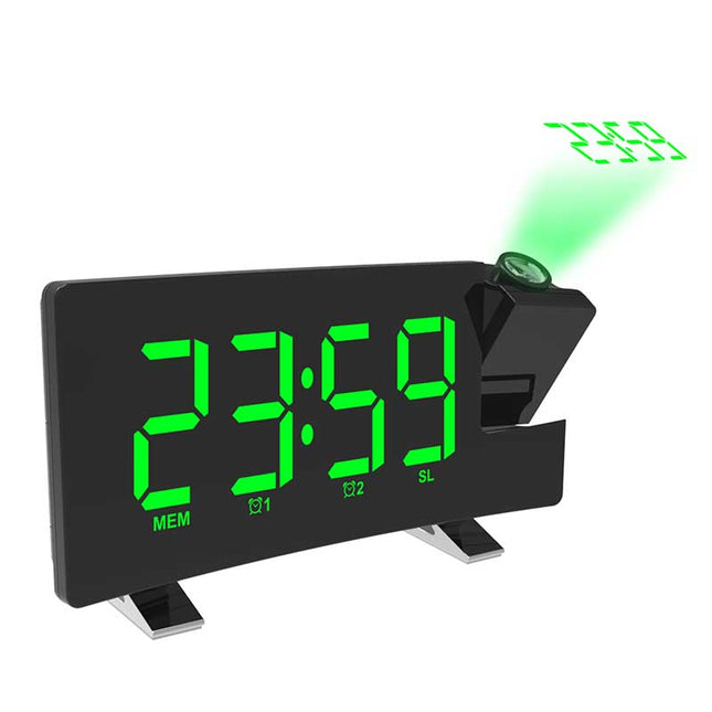 Digitale LED bureauklok met projector