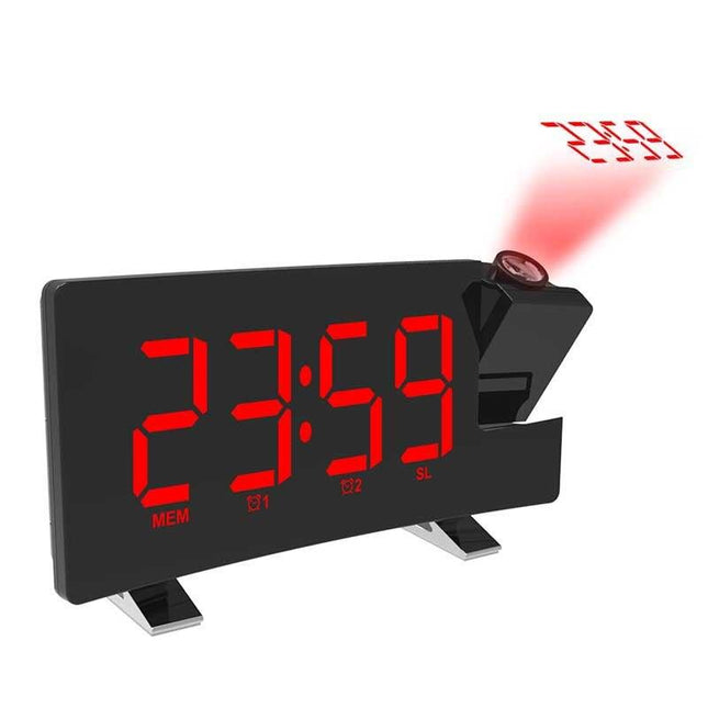 Digitale LED bureauklok met projector
