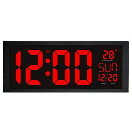 Grote draadloze digitale wandklok LED