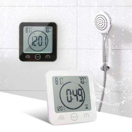 Waterdichte digitale klok voor de douche