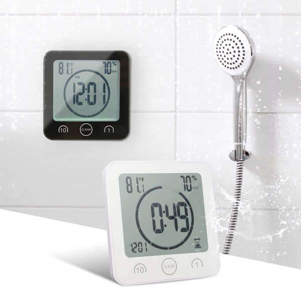 Waterdichte digitale klok voor de douche