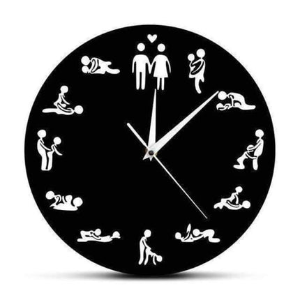 Klassieke Kamasutra wandklok voor slaapkamer