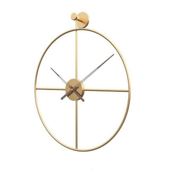 Zwarte Scandinavische metalen wandklok