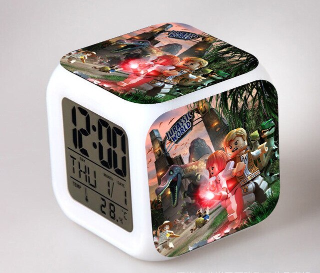 Kubus wekker met Jurassic Park thema