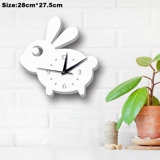 Wandklok kinderkamer vorm van sneeuwpop