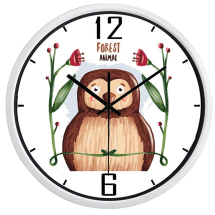 Grappige kinderklok met cartoon mopshond