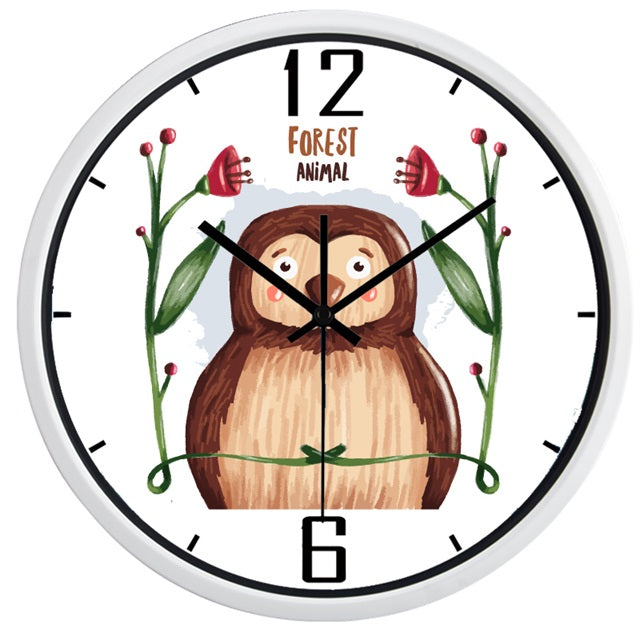 Grappige kinderklok met cartoon mopshond