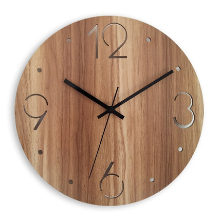 Moderne gele minimalistische design wandklok