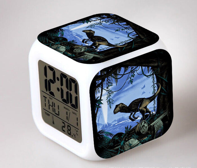 Kubus wekker met Jurassic Park thema
