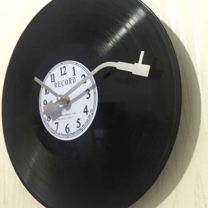 Retro platenspeler vinyl wandklok