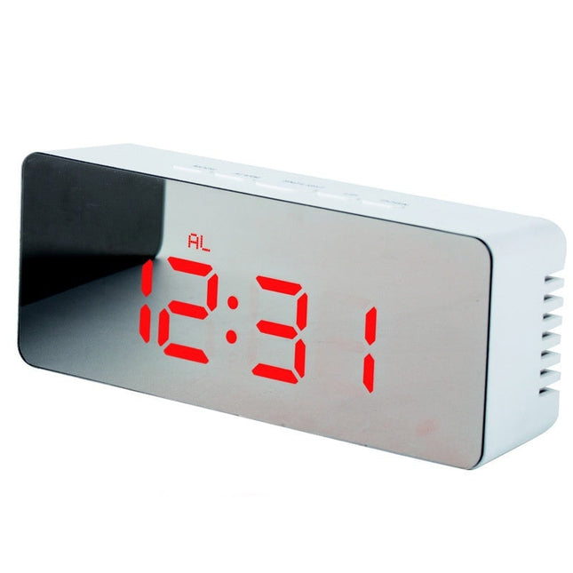 Digitale wekker met spiegel display