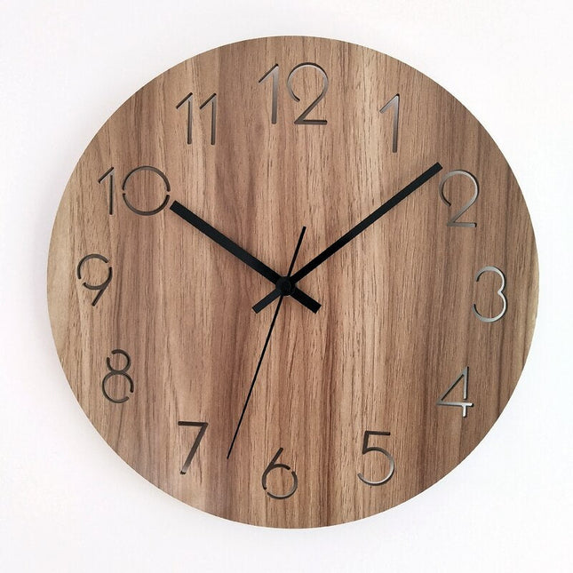 Moderne gele minimalistische design wandklok