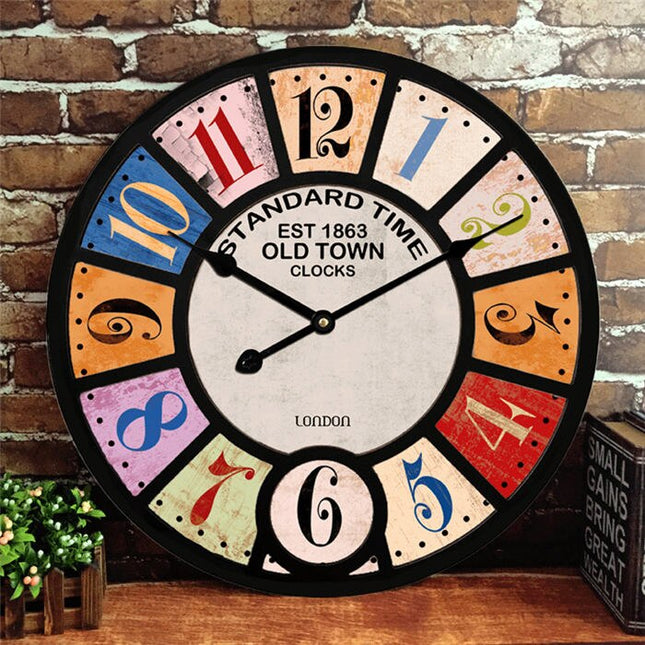Grote vintage wandklok 60 cm