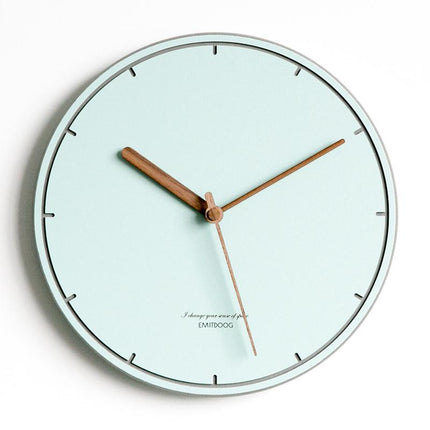 Design wandklok Scandinavisch in pastelkleur