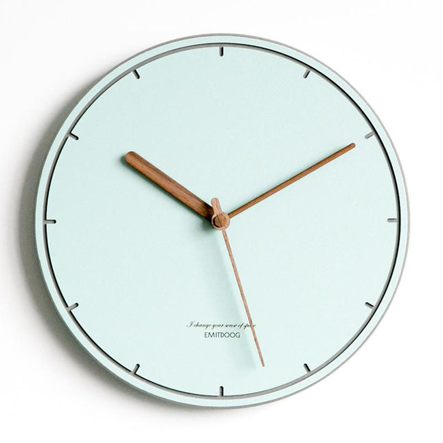 Design wandklok Scandinavisch in pastelkleur