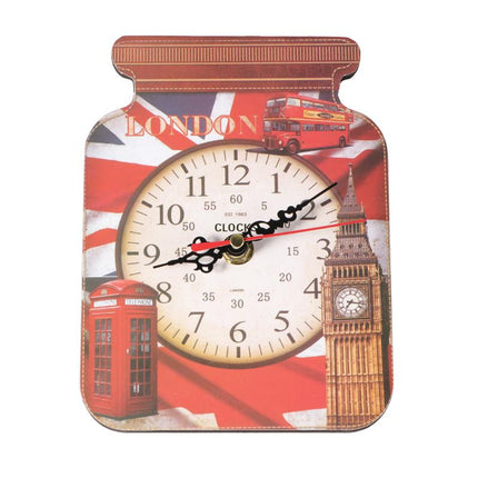 Wandklok in vorm van een jampot