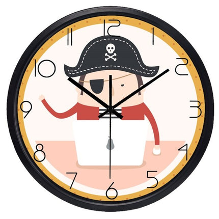 Grappige kinderklok met cartoon mopshond