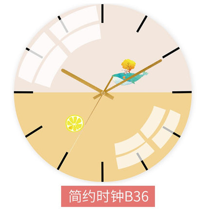 Kleurrijke Abstracte Wandklok Modern Design