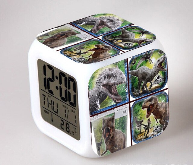 Kubus wekker met Jurassic Park thema