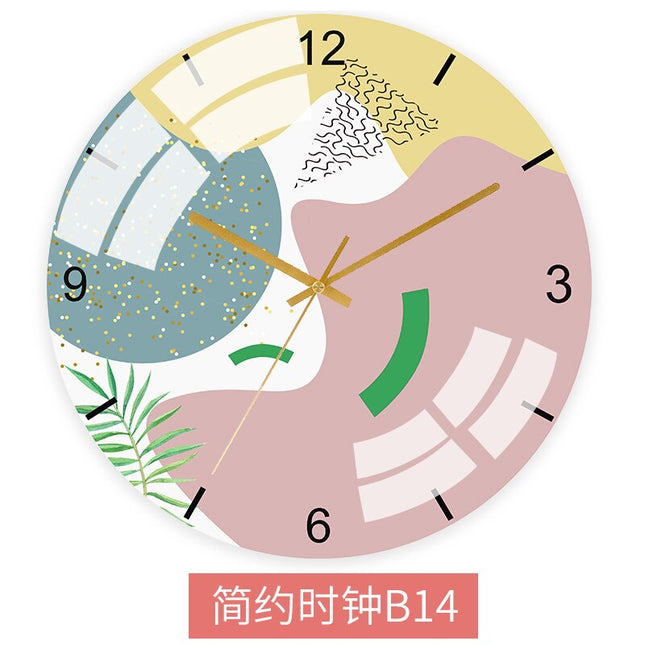 Kleurrijke Abstracte Wandklok Modern Design