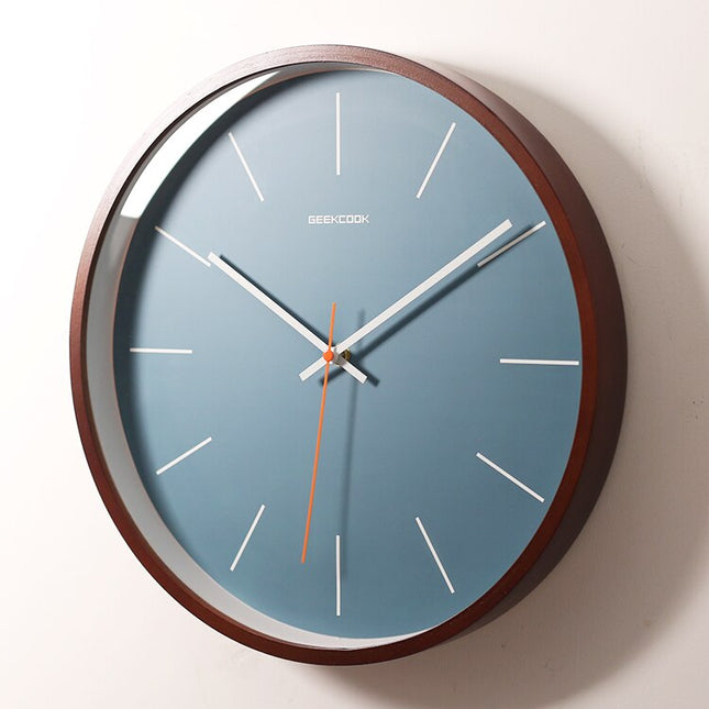 Moderne Blauwe Wandklok Scandinavisch Design