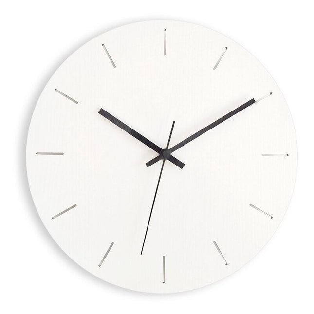 Moderne gele minimalistische design wandklok