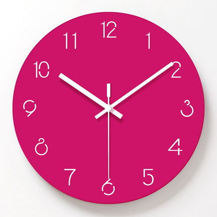 Eenvoudige Scandinavische wandklok minimalistisch design