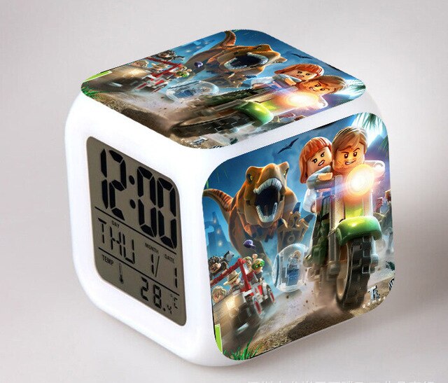 Kubus wekker met Jurassic Park thema